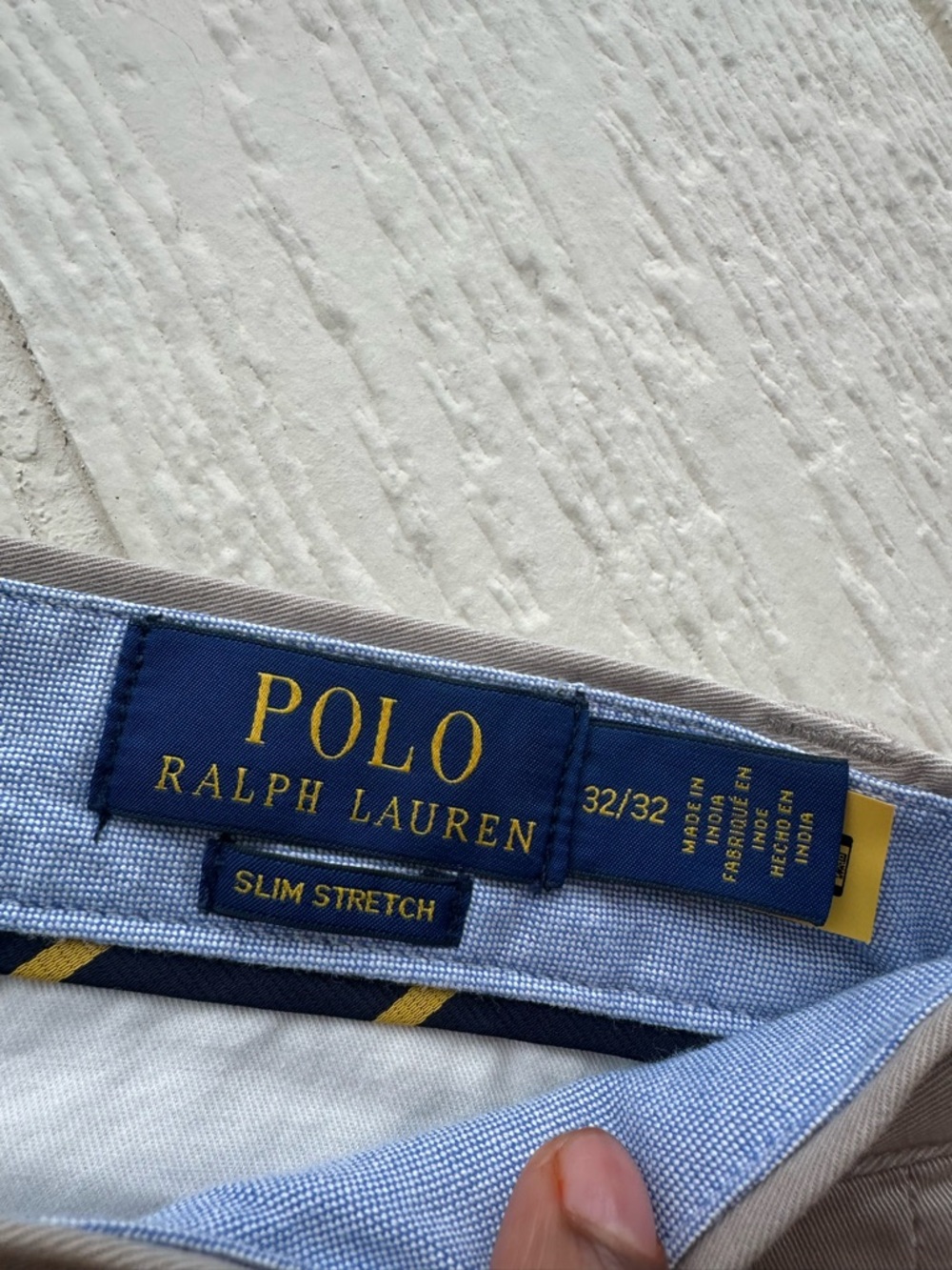 Polo Ralph Lauren Mens Stretch Slim Fit Chino Pants Size 32x32 Khaki/Beige - Picture 4 of 10